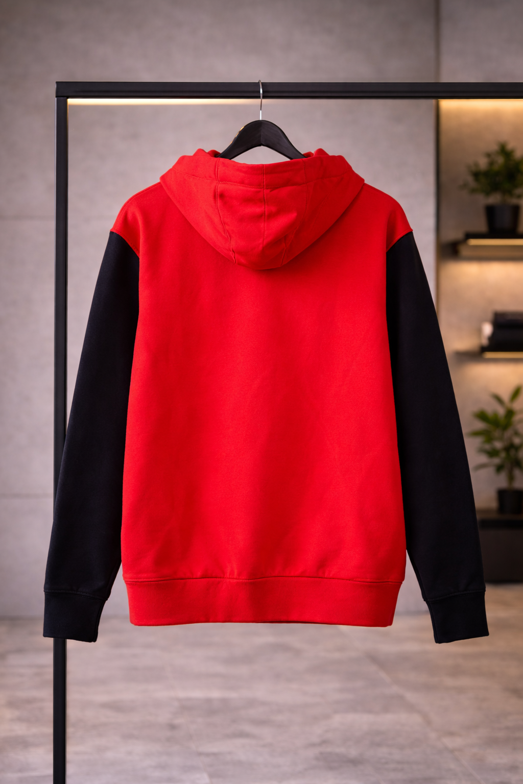Nike Colorblock Hoodie – Women’s Size Small – Red/Black – Pre-Owned