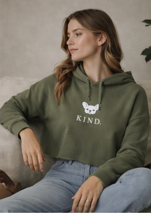 KIND. Crop Hoodie