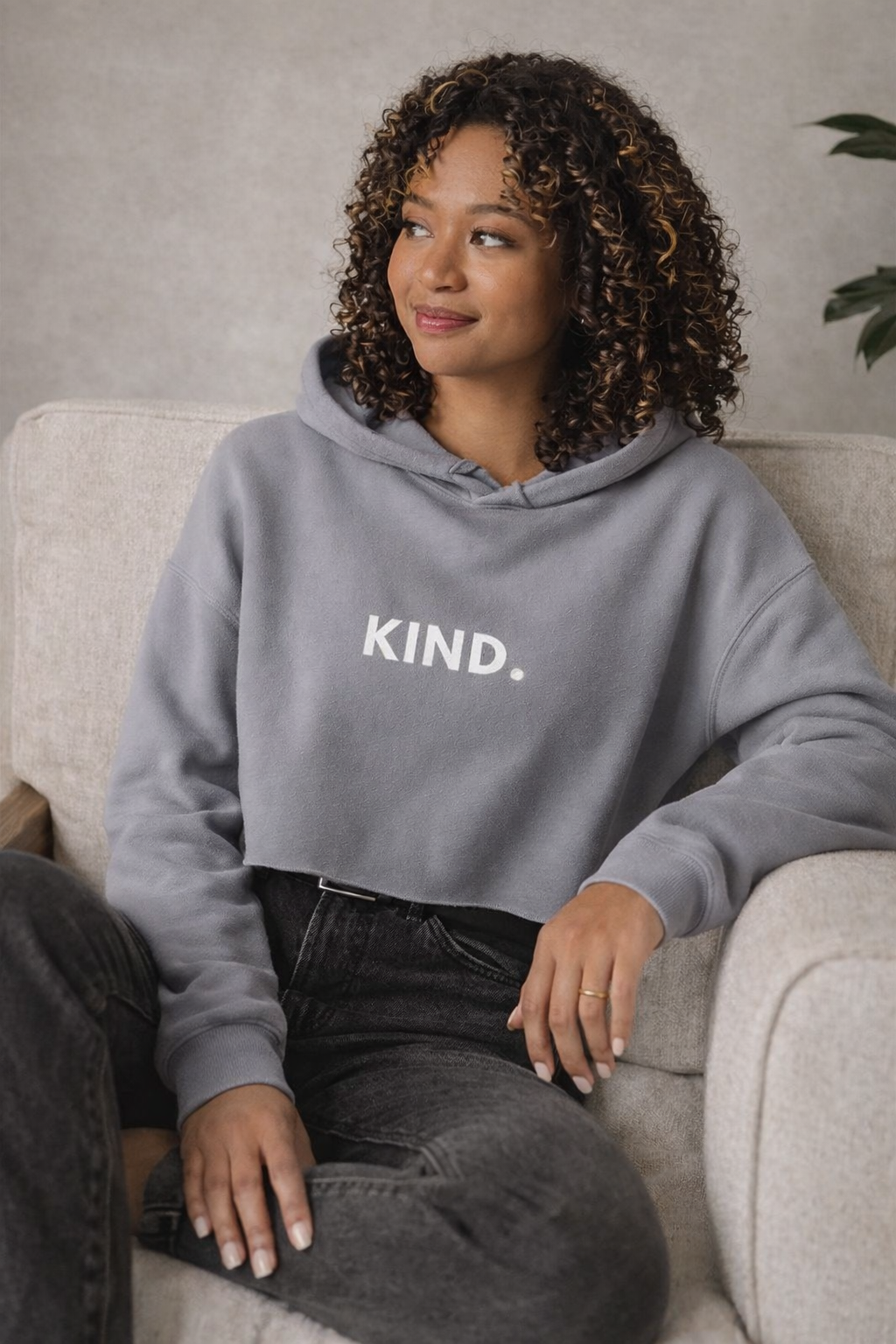KIND. Women’s Crop Hoodie