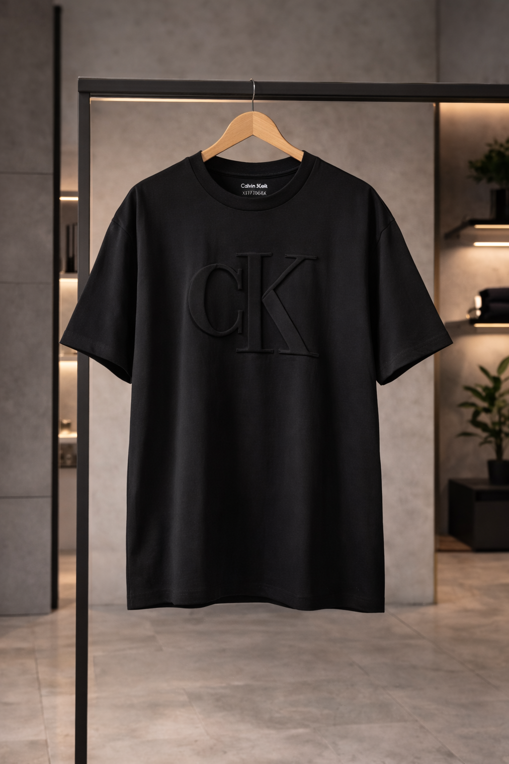 NEW Men’s Calvin Klein Black Logo Tee – XXL